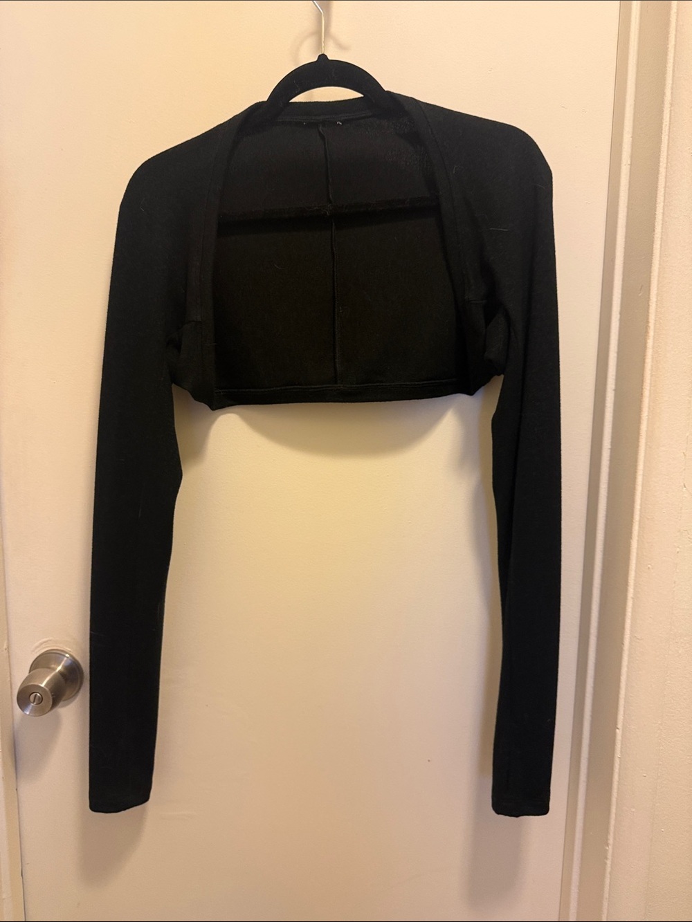 CAbi Black Cropped Bolero Shrug